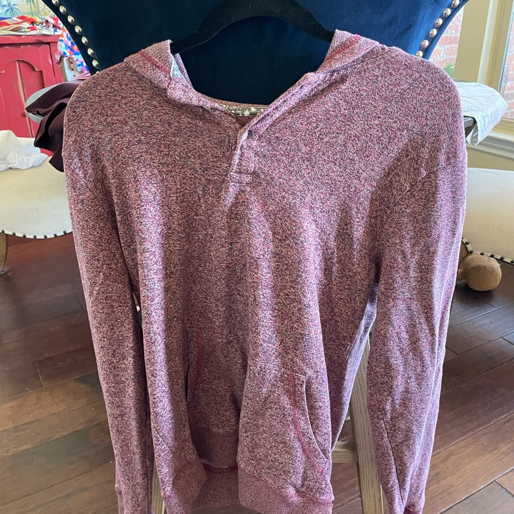On the Byas Marled Pink Hoodie